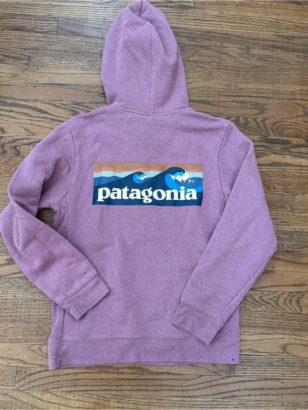 Patagonia Boardshort Logo Uprisal Hoody in Evening Mauve M EUC - Picture 4 of 4